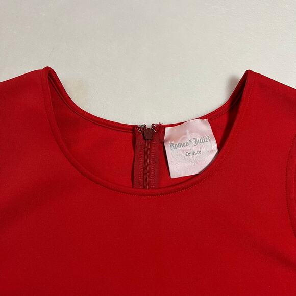 Romeo & Juliet Couture Sleeveless Scuba Cutout Mini Dress Size Medium Date Party - Picture 5 of 12